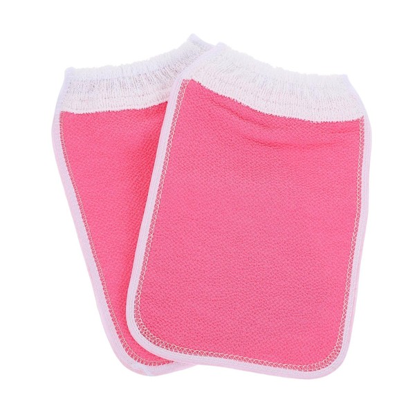 Beavorty 2pcs Exfoliating Bathing Gloves Thick Plant Fiber Body for