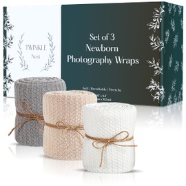 Twinkle Nest Baby Wrap: Newborn Photography Wrap. Baby Photoshoot Prop for Boy or Girl. Baby Swaddle Wrap and Receiving Blanket for Newborn Photography Props. Baby Photo Props