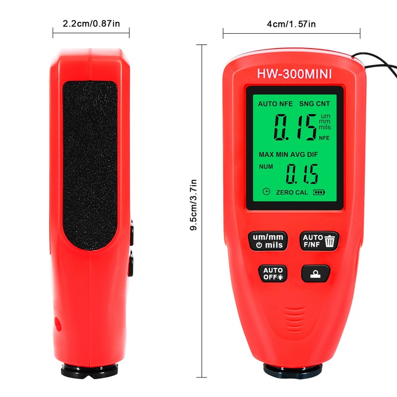 Paint Thickness Gauge Car Coating Thickness Meter for Automobile Paint
