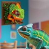 BDYDT Wall Art Chameleon Building Blocks Set; A Wall Decor