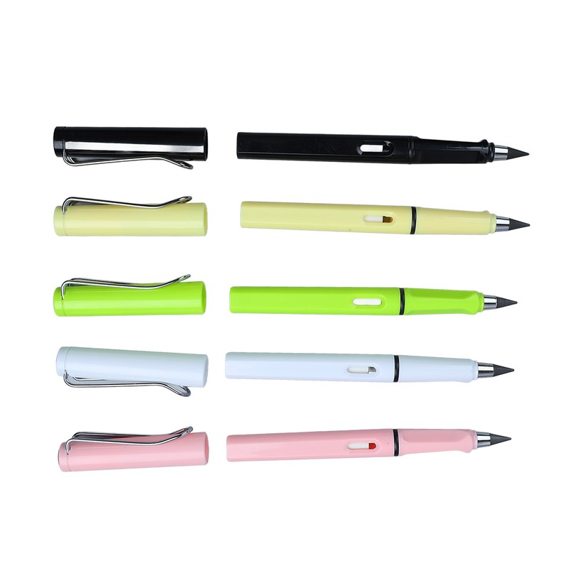 12pcs Inkless Pencil Fluency Writing Wide Pen Clip Reusable Everlasting