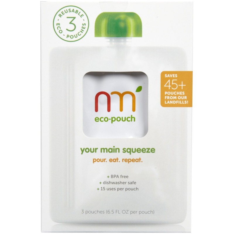 NURTURME Eco Pouch Reusable, 3 Count