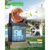 Ausic 9L 10IN Bucket Misting Fan Portable for Outside Patio,