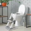 Toddler Potty Training Toilet Seat Foldable Potty Seat w/Steps Ladder
