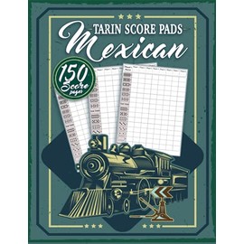 Mexican Train Score Pads: 150 Large Mexican Train Score Sheets - 8.5x11in - Score Keeper Pad for Dominoes Game Lovers With 150 Score Pages