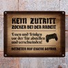 Gamer at Work Metal Sign in Wood Look with Controller