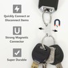 JEINAPA 2Pack Aluminum Magnetic Quick Release Keychain, Detachable & Portable