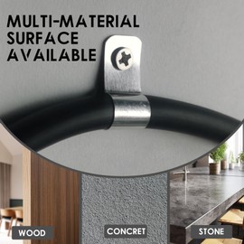 Pack of 25 Metal Cable Clamps Stainless Steel Single Hole Cable Clamps Diameter 2/4/6/8/10/12 mm Cable Holder Hose Buckle with Phillips Screwdriver and Fixing Device (Diameter 10 mm)