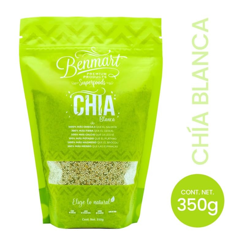 Chía Blanca Benmart 2Pack 700g - Fuente Natural de Fibra
