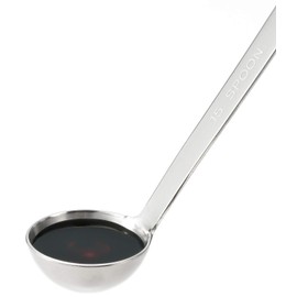 Yoshikawa YJ2766 Measuring Spoon, Made in Japan, Cooking Iroha, Thick Plate Measuring Spoon, Tablespoon, Silver