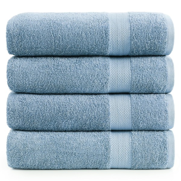LANE LINEN Bath Sheets Bathroom Towel Set- 4 Pack 100%
