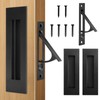 HBL' Pocket Door Hardware Set – 2 Recessed Flush Finger