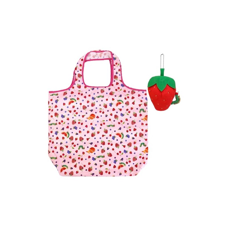 Sun Arrow K-9583 Harapeko Aomushi Eco Bag, Strawberry, H 23.6