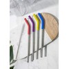 Colourworks Reusable Drinking Straws, Plastic Straws with Cleaning Brush, Environmentally