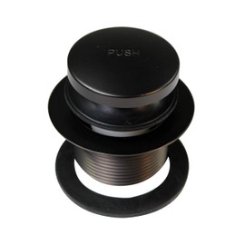 Westbrass Y593144-12 Black Tubular Tip-Toe Drain Bath Waste and Overflow, 1-Pack, Oil Rubbed Bronze