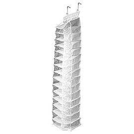 Ideaworks 82-3054TV Away Hanging Shoe Organizer, White, One Size Fits All