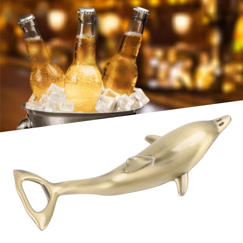 Dolphins Bottle Opener Effort Saving Cute Appearance Metal Beer Opener