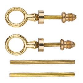 Swing Cheval Mirror Mounting Support Set - Adjustable Hinge Bolt for Swivel Mirror - Cabinet, Dresser, Vanity Hardware - UA-751-MPB