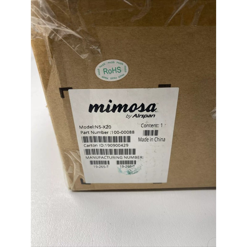 Mimosa N5-X20-2PACK 4.9-6.4GHz Modular Twist-on Dual-slant Antenna, 250mm Dish