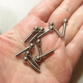 Morezmore M00838-10 10pcs Single Ball Rod M3 Thread 6mm 20 mm Length for Stop Motion Puppet Armature Humanly Posable Parts HPA QC1