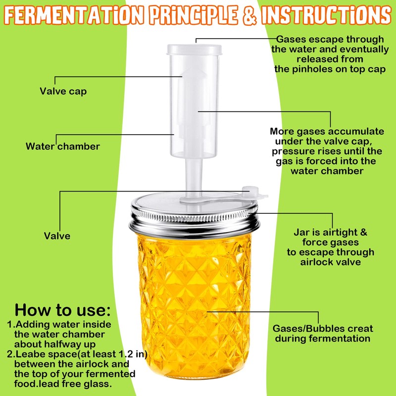 Tessco for you 8 Set Fermentation Kit, Wide Mouth Fermentation