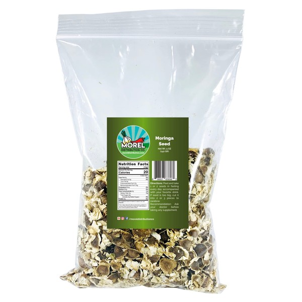 Morel Distribution Company Moringa Oleifera Seeds (Semillas de Moringa) / Weights: 1 oz, 3 oz, 5 oz, and 10 oz! (5 oz (500))