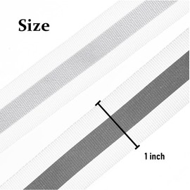 1 Inch White Reflective Tape - 1 Yard High Visibility Safety Tape for Clothes, School Bags, Raincoats & DIY Decoration