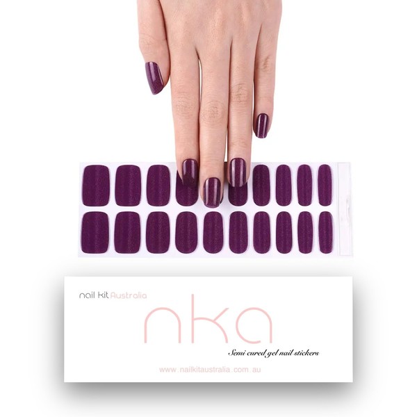NKA Semi Cured Gel Nail Strips, 20 Gel Nail Wraps