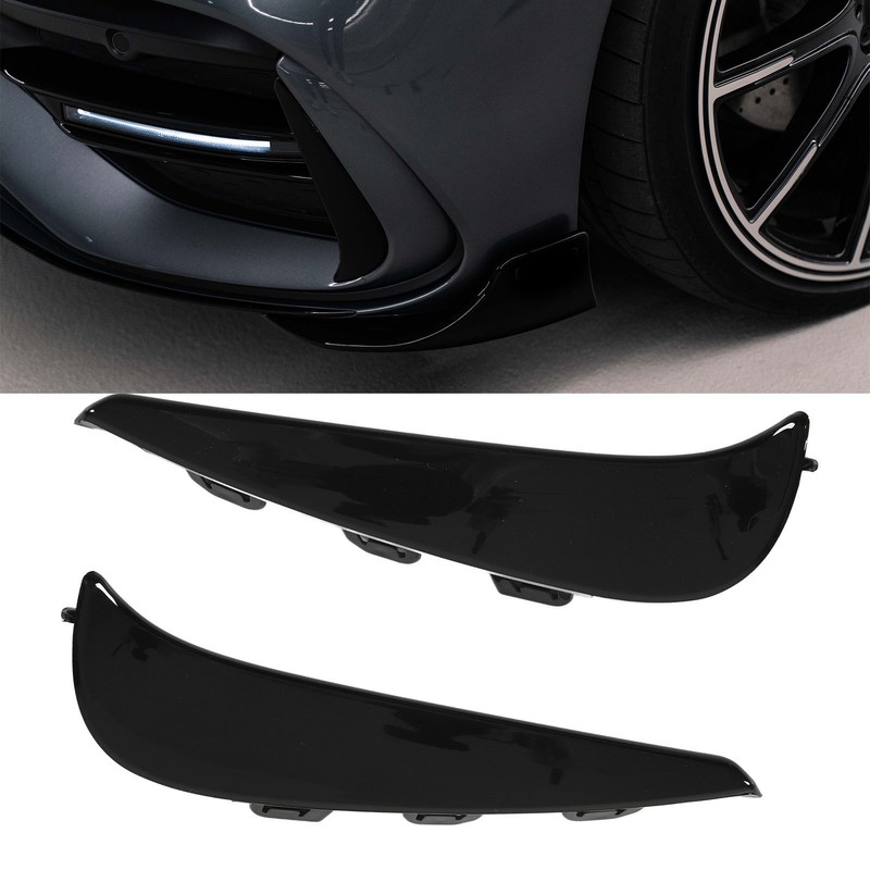 Gloss Black Front Bumper Fog Grille Ari Vent Cover Trims