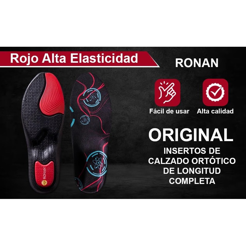 RONAN. Work Insoles Black Size 9-10