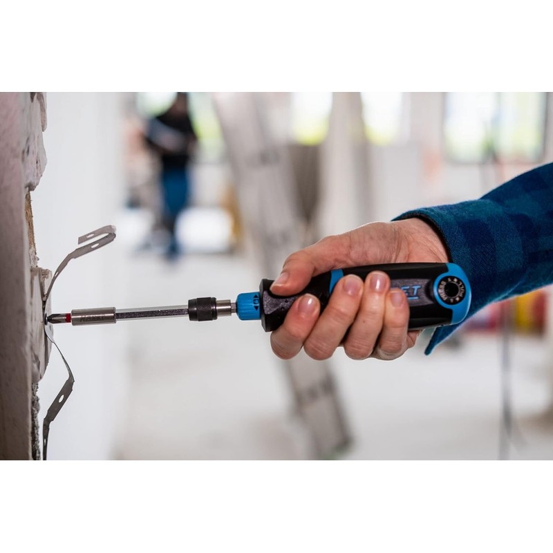 HAZET Bit Ratchet Screwdriver 810R-4 I Integrated Bit Holder Magazine
