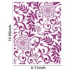 Alinacutle Flower Background Silkscreen Stencil,Reusable Self-Adhesive Silk Screen Printing, for