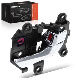 A-Premium Front Right Passenger Side Interior Door Handle Compatible with Hyundai Accent 2018 2019 2020 2021 2022, Chrome Lever