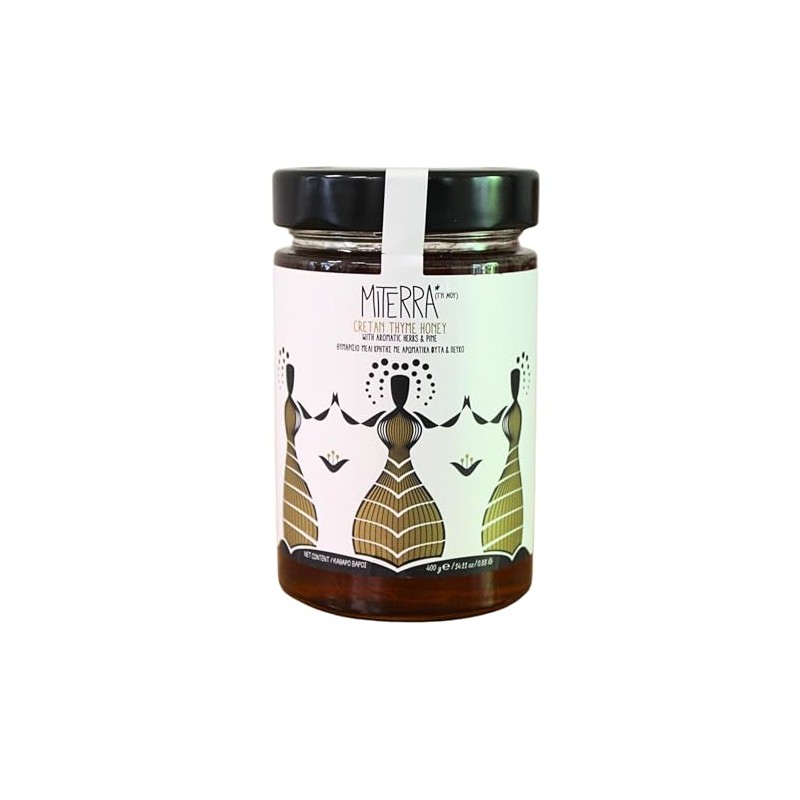 MITERRA Cretan Thyme Honey with Aromatic Herbs and Pine, 400