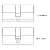 Yale YL65050HN 50 x 50mm Security Cylinder YL6 Long Lever
