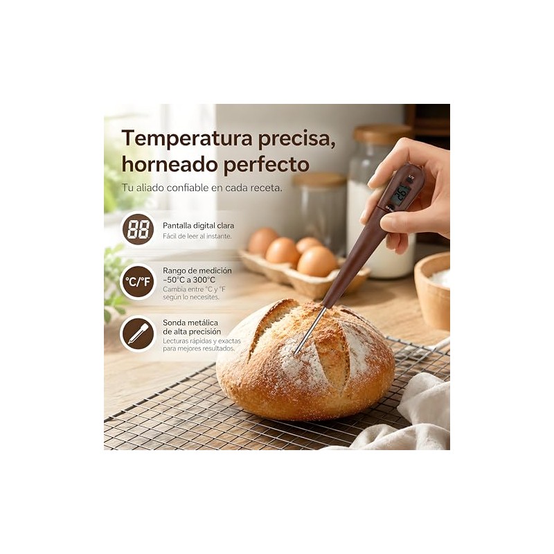Maxmartt Termómetro de Cocina Digital