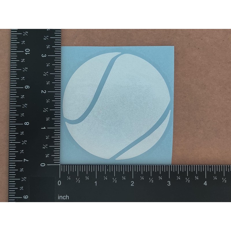 Sports Decal 4 Pack: Tennis - Assorted Decals (White)