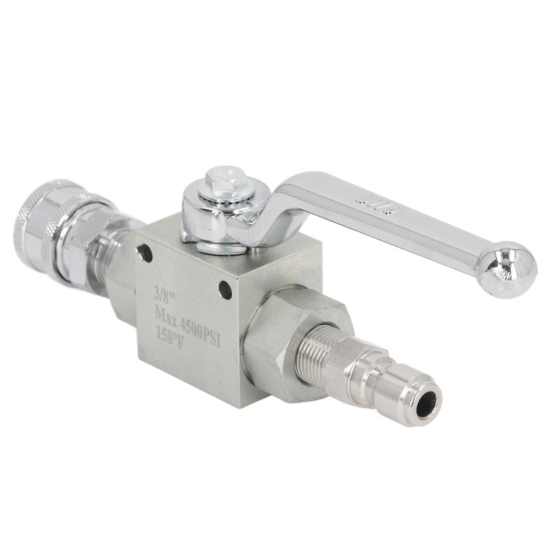 High Pressure Washer Ball Valve Kit 3/8 Male Plug Female