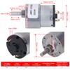 DC Gear Motor Aluminum Alloy Shell Rustproof Low Friction Brass