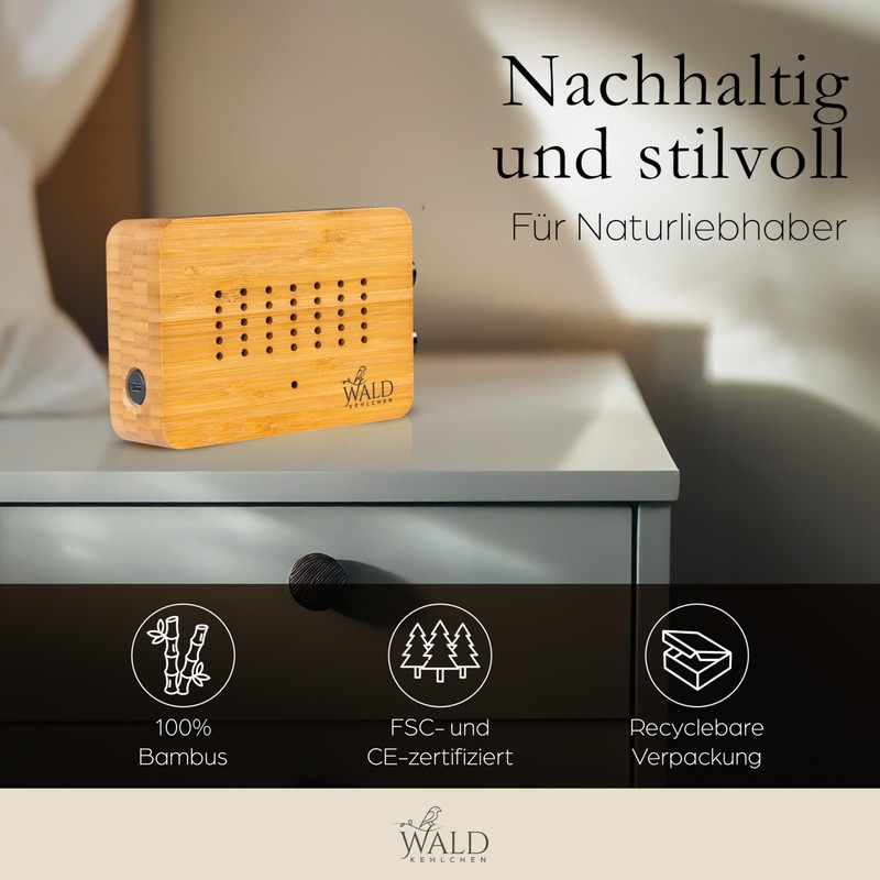 WALDKEHLCHEN - Bird Chirping Box Toilet Motion Sensor Made of