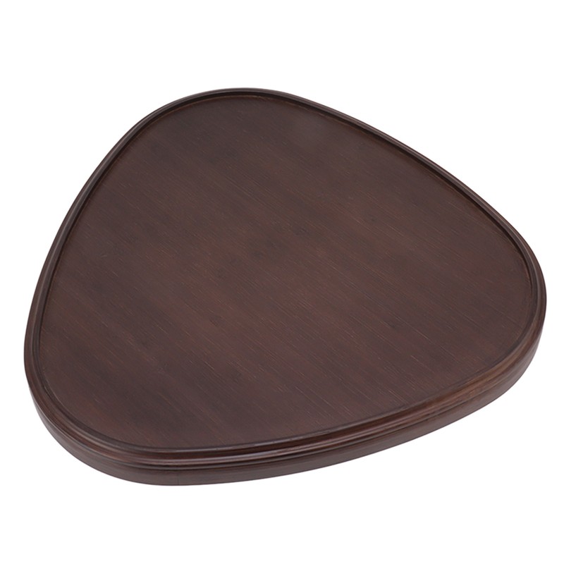 Wood Serving Tray Sturdy Bamboo Simple Elegant Triangular Multifunction Wooden