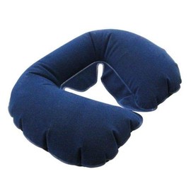 Travel Neck Pillow Hoilday - Inflatable Head Rest Cushion - Blue or Red Comfort -1 Random Supplied