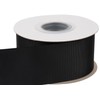 【Tekdeere】50mm Wide Solid Black Grosgrain Ribbon, Ideal for Gift Wrapping,