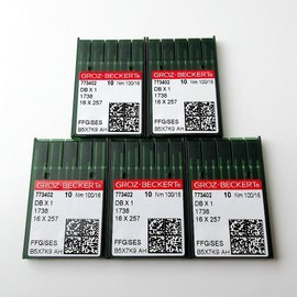 50 Pieces Groz Beckert Ball-Point Dbx1 16X231 16X257 1738 Sewing Machine Needles (16/100)