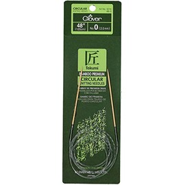 Clover Bamboo Circular Knitting Needles Takumi, 48-Inch Size 0