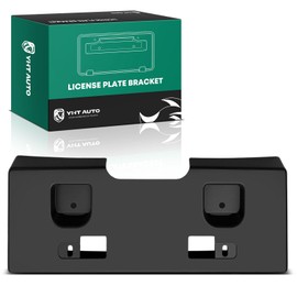 YHTAUTO Front License Plate Frame Compatible with Nissan Sentra Base/S/SL 2010-2012, Black Bumper License Plate Bracket, No Drill Licence Plate Holder w/o Screws