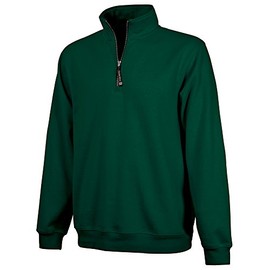 Charles River Apparel Unisex-Adult's Crosswind Quarter Zip Sweatshirt (Regular & Big-Tall Sizes), Forest, L