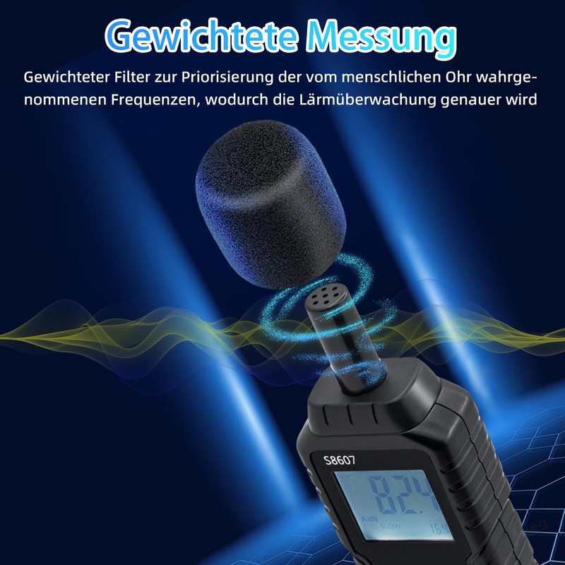 Mcbazel Digital Sound Level Meter Sound Level Meter with LCD