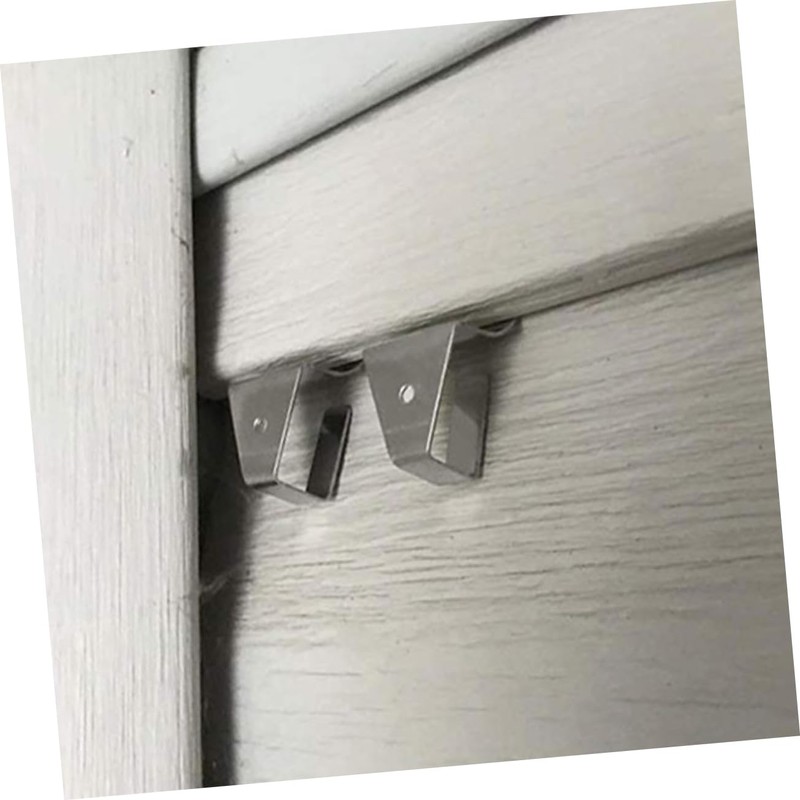 TEHAUX 40pcs Vinyl Siding Clips Punch Outdoor Wall Hooks for