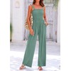 KIRUNDO Womens Jumpsuit 2024 Summer Casual Loose One Piece Overalls